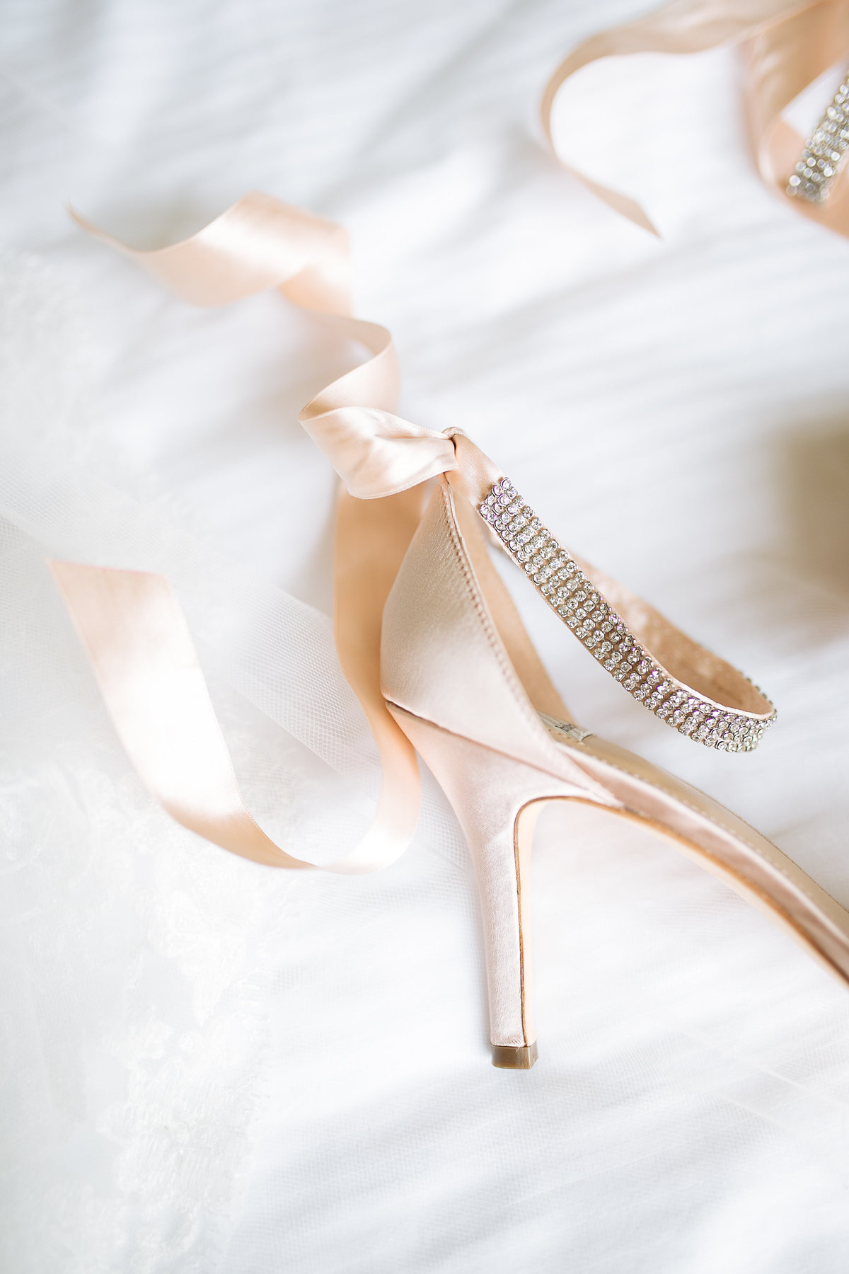 bridal shoes from bhldn worn at a houston wedding