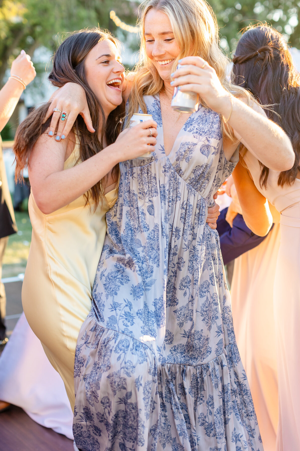 Happy people smiling at saint mary church 