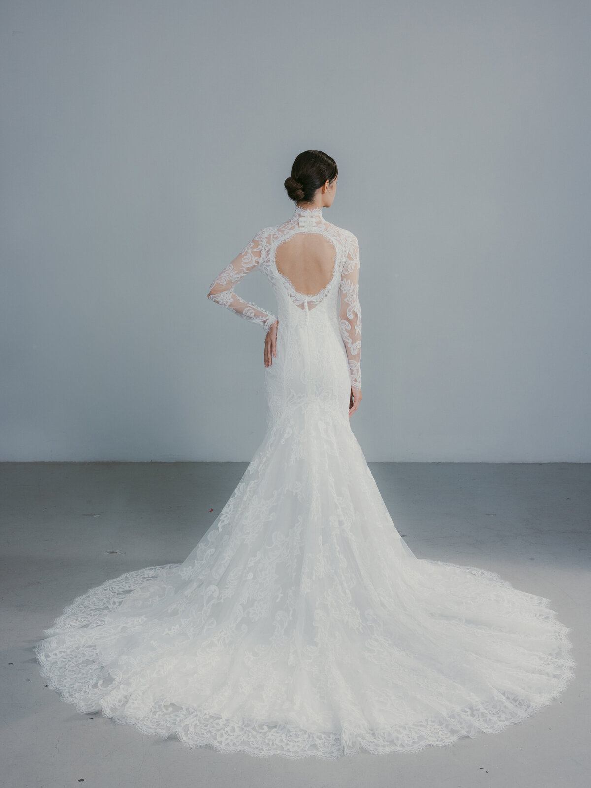 Dramatic Back wedding dress