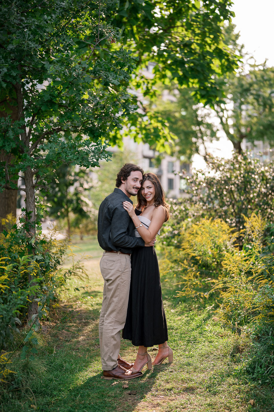 Downtown Chicago Engagement Photos-29