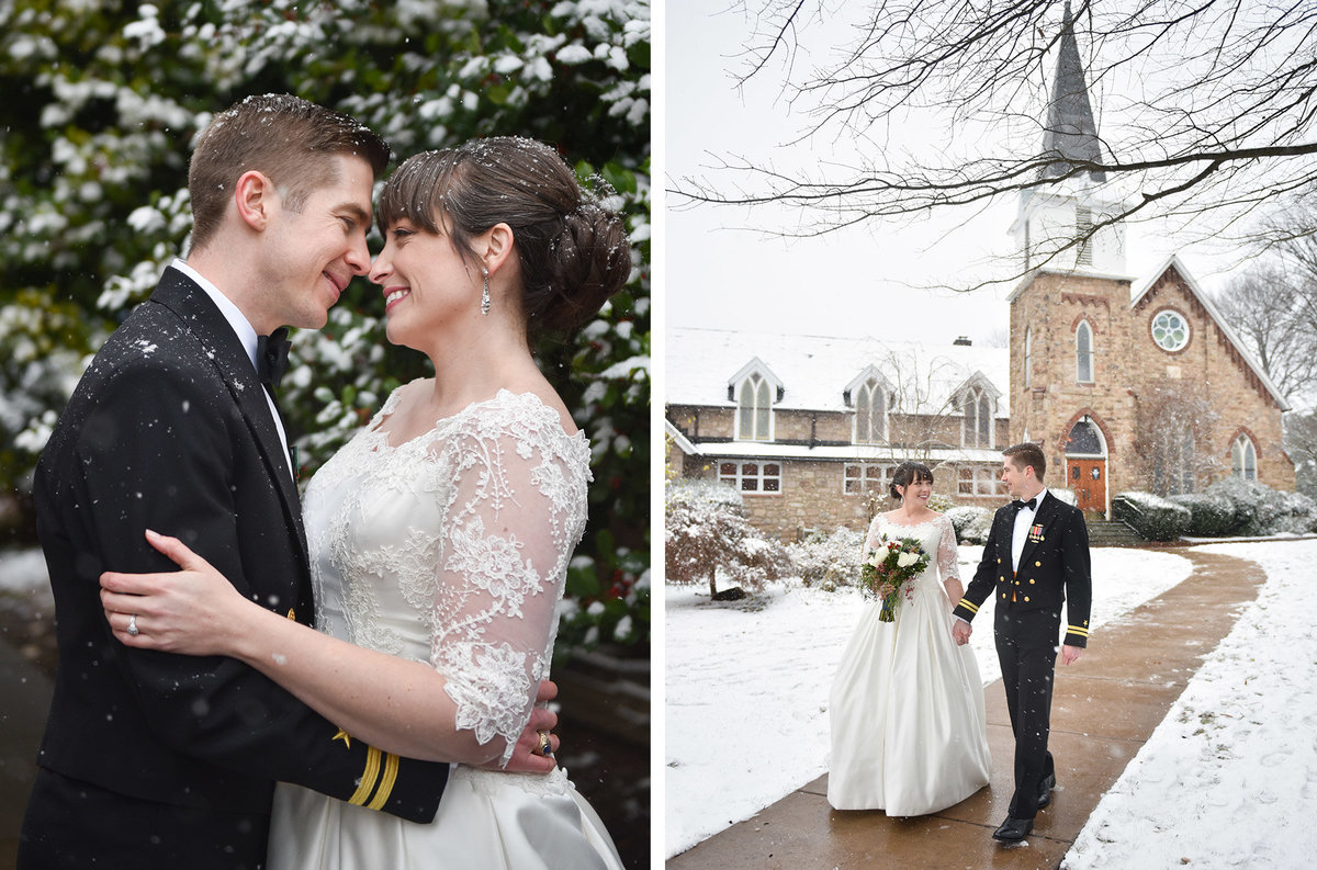 winter wedding colorado snow