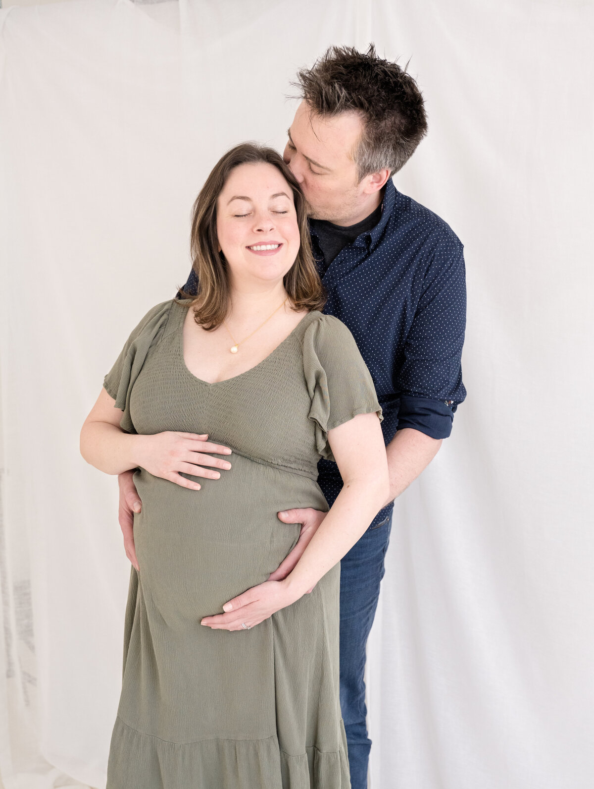 Maternity Photoshoot in Stamford, CT studio
