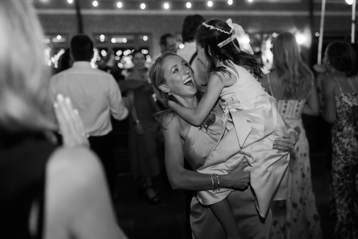 Dancing at Skokie Country Club Courtyard Wedding