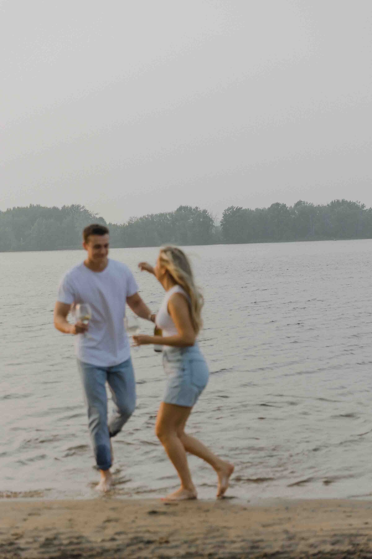 Petrie Islands Beach Engagement Photos Ottawa -  Sonia V Photography