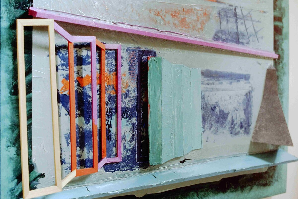 All-scape inc. dreamscape escape, 5.5x90x114cm, 1994, mix media. - Detail_11zon