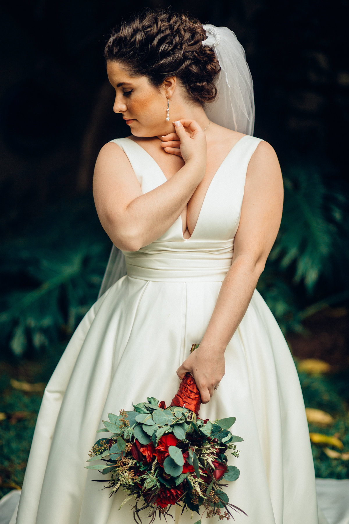 Bride With Flowers Photography