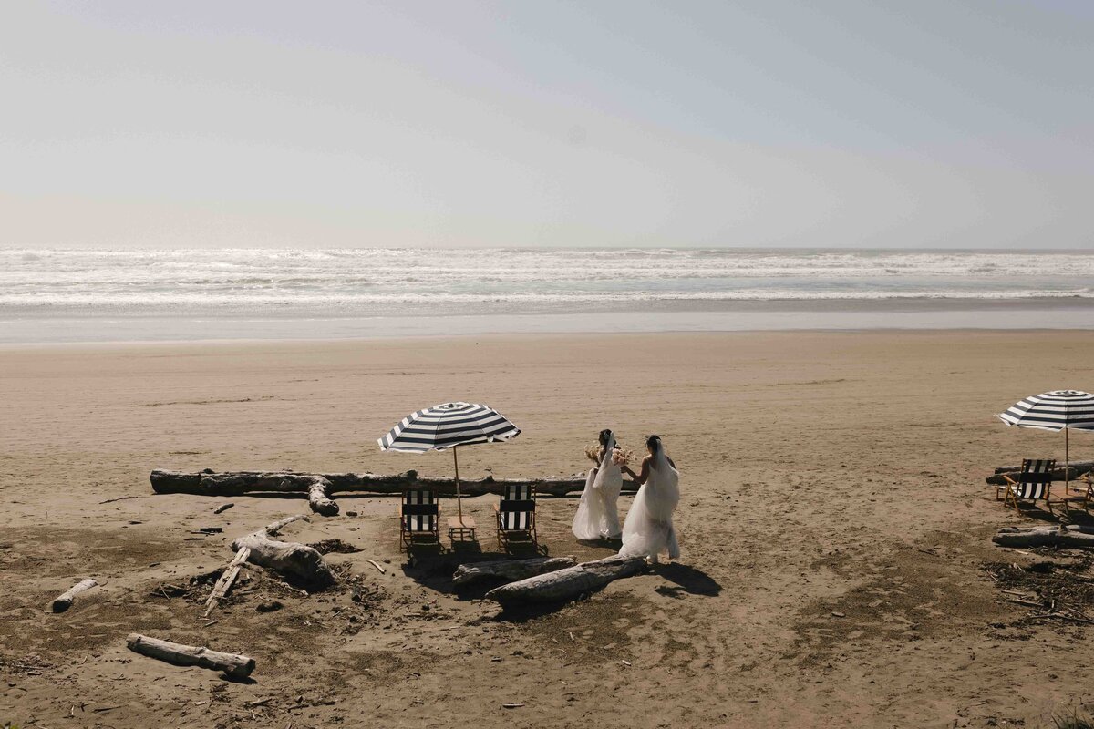 LGBTQ elopement at Cannon Beach, Oregon