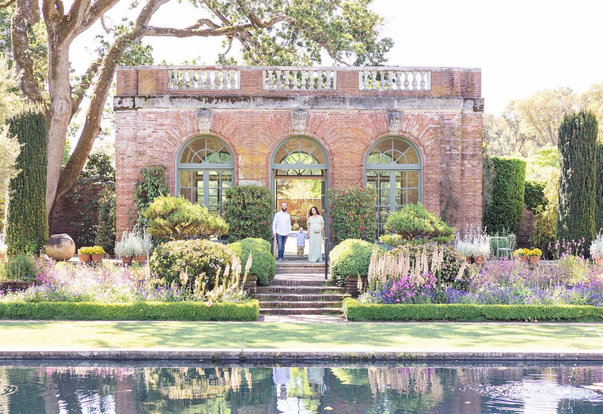 Spring Filoli Gardens Family Maternity Session Woodside,CA