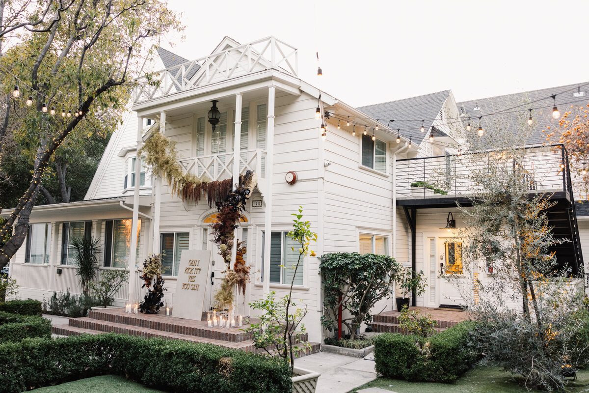 Lombardi House front lawn