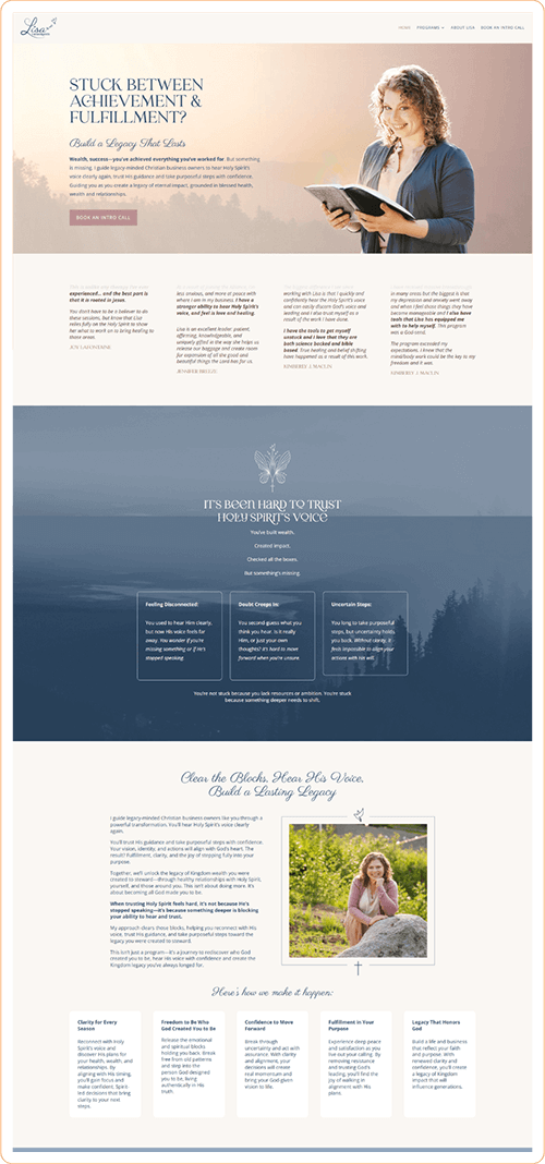 Lisa Website Design