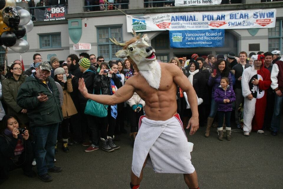 Brent Ray Fraser Mr Deer Polar Bear Swim English Bay 2011_10