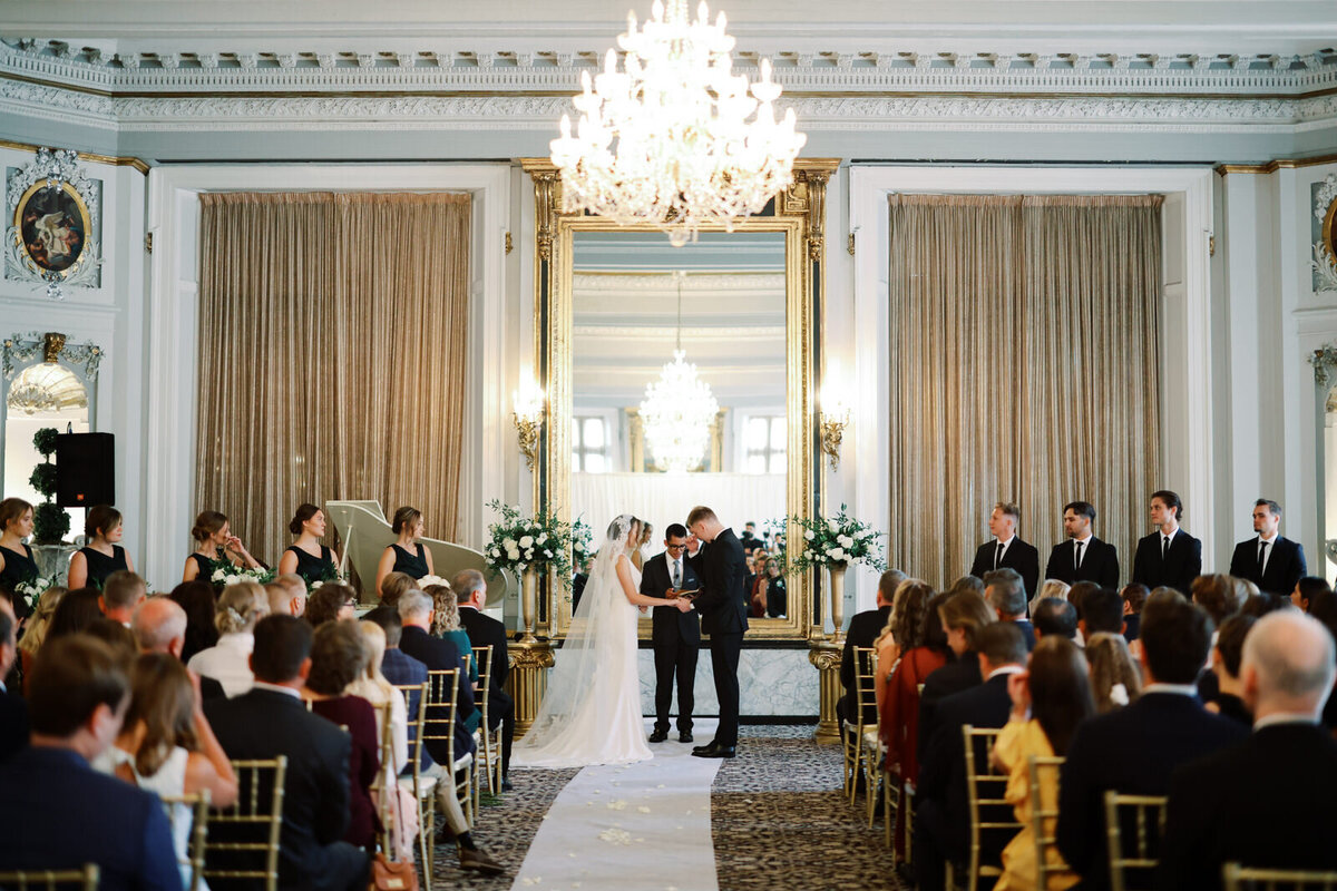 Modern Baltimore wedding photographer photographs an elegant wedding at the historic Belvedere Hotel.