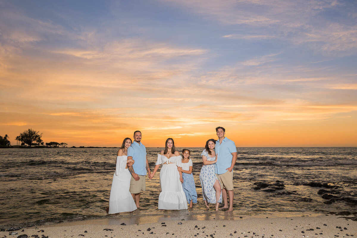 Sunset Big Island Family Photos