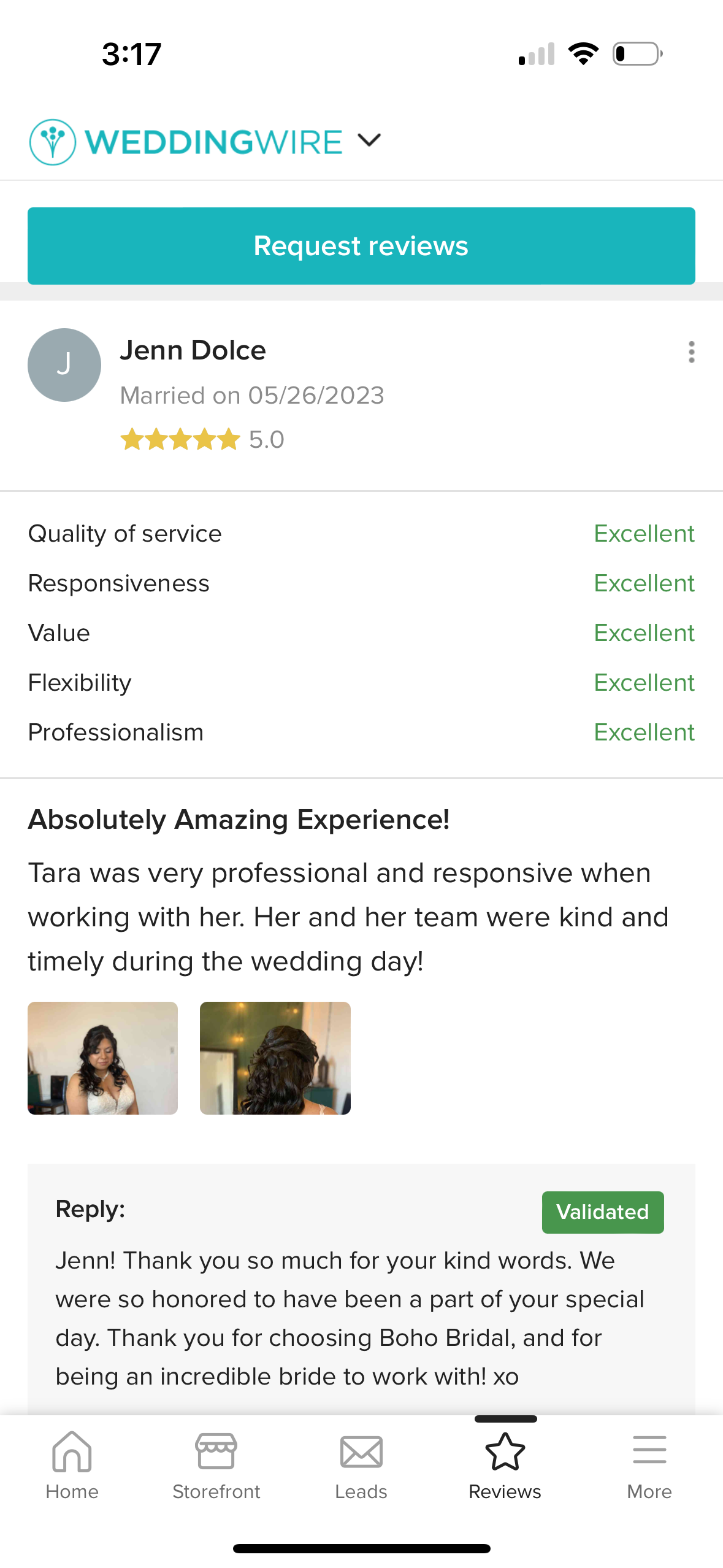 wedding wire review 1 