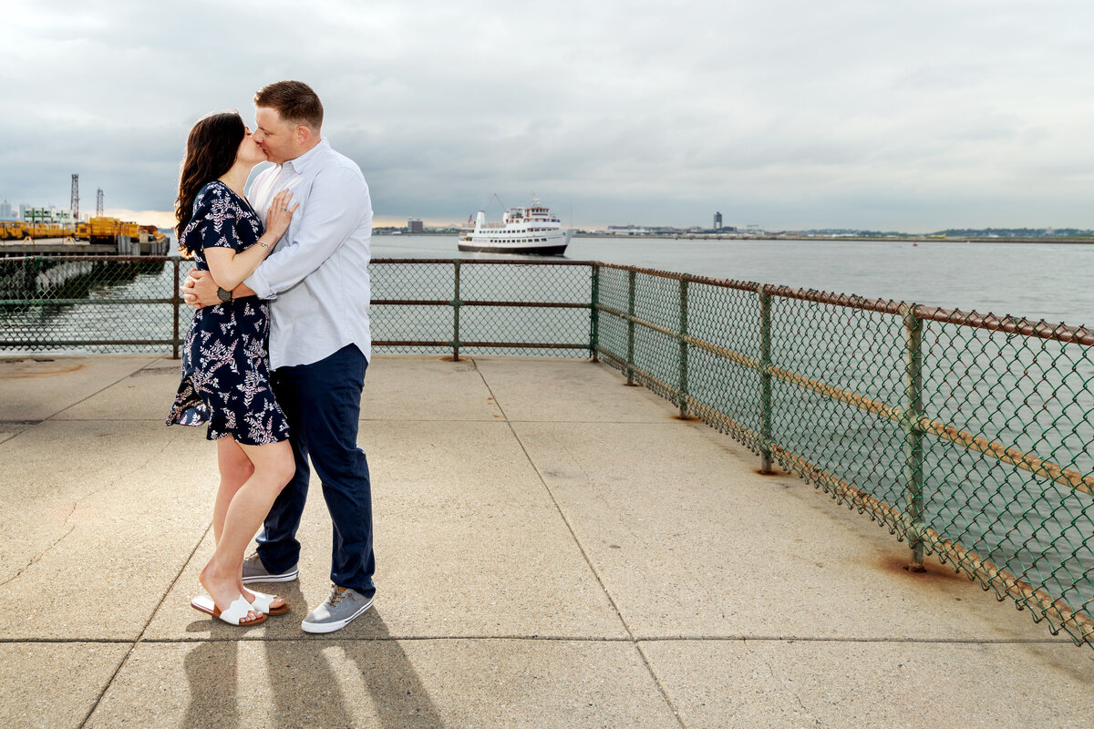 castle island boston harbor engagement