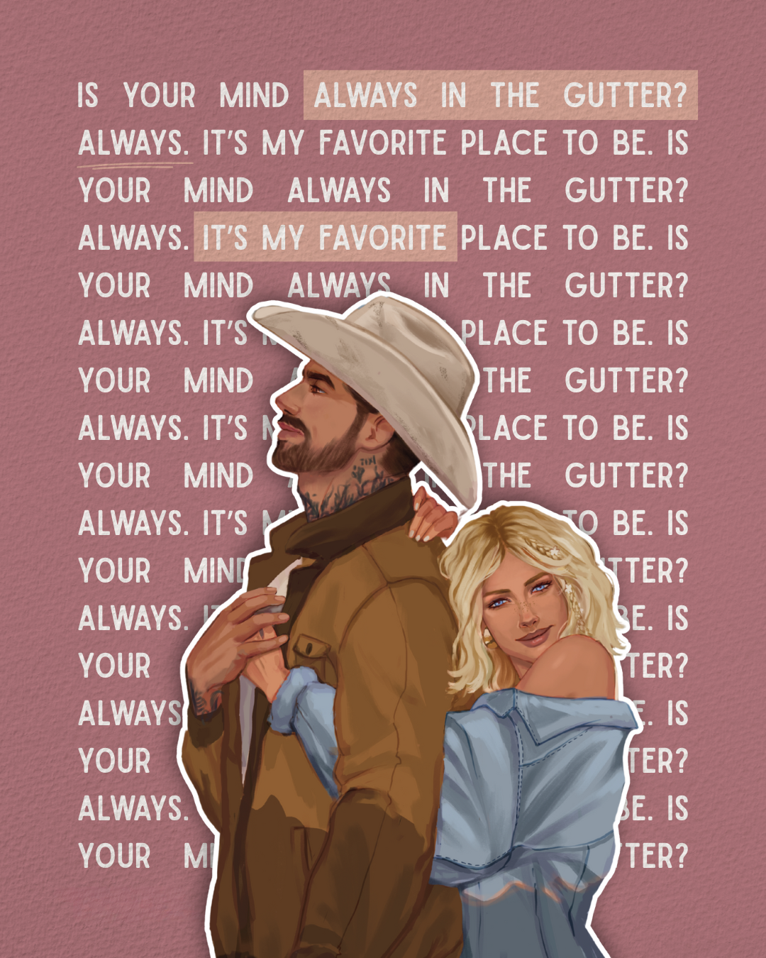 Collie character art quote