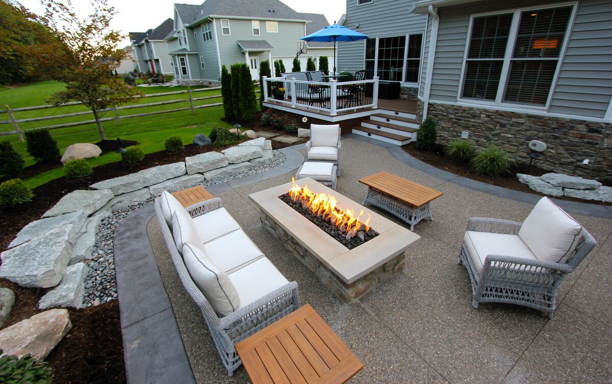 inviting - custom - firepit - cozy - waterville - OH