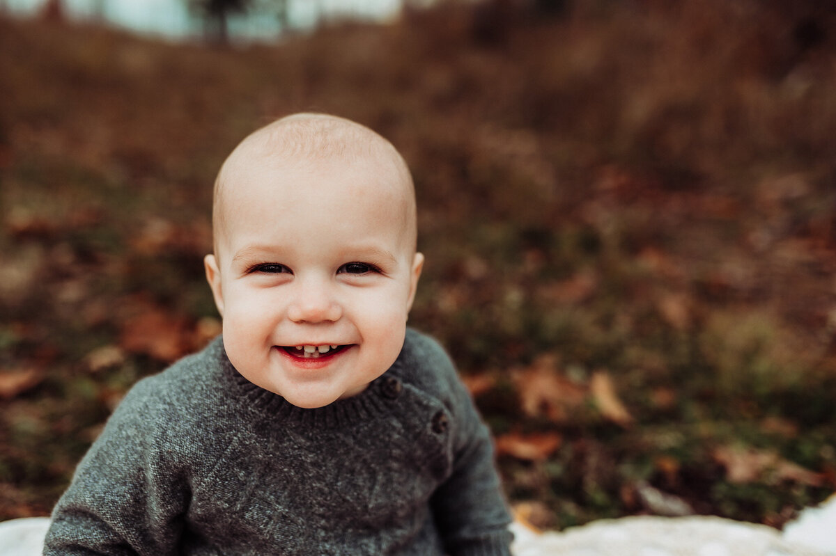 fall toddler portrait