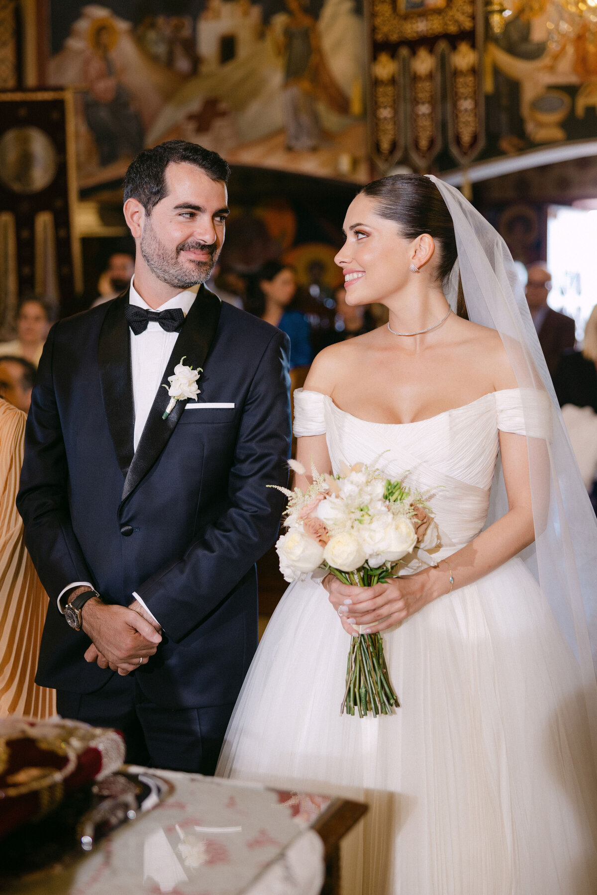 J&E | Glamorous Greece Wedding
