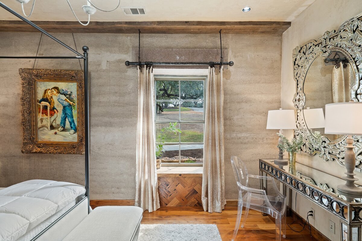 bedroom at two streams one heart ranch