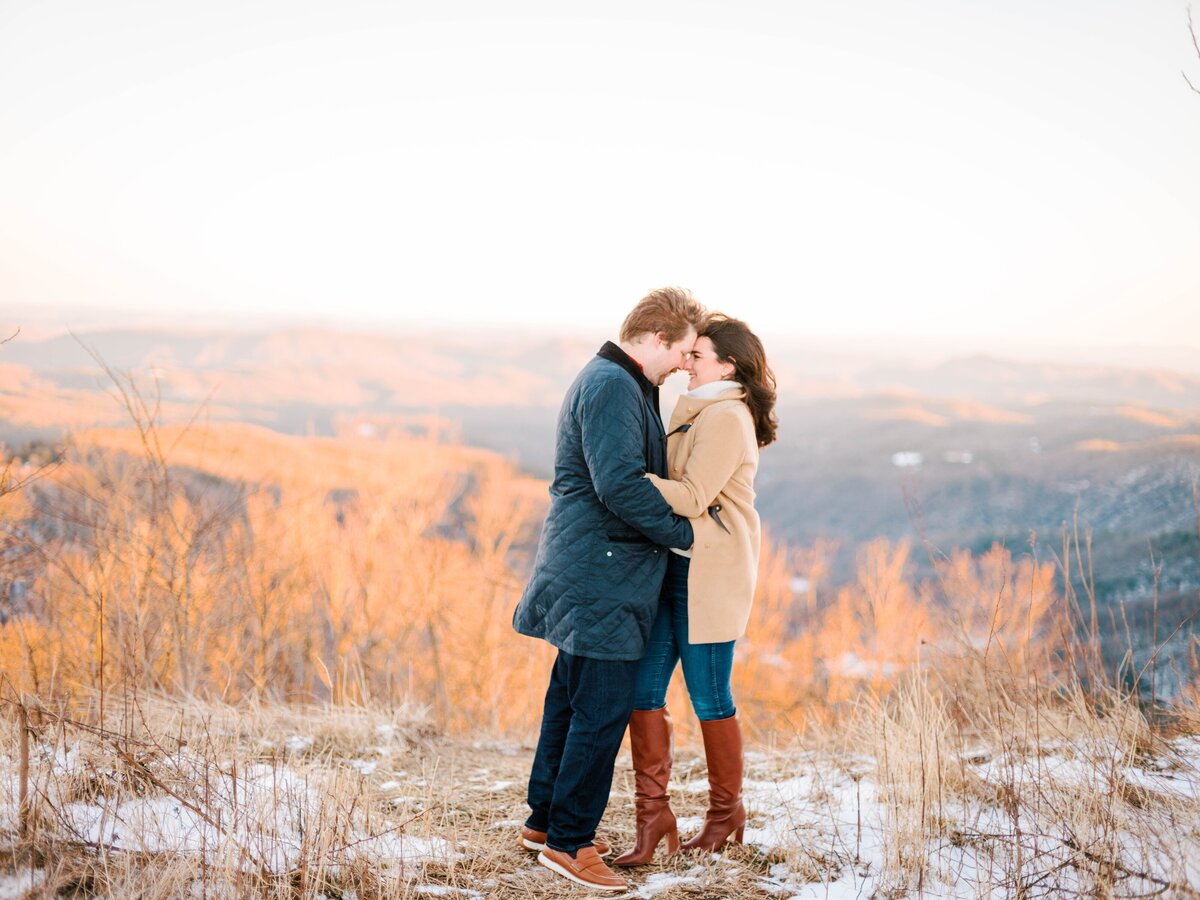 Jamie & Will Blowing Rock NC Winter Engagement Session_0771