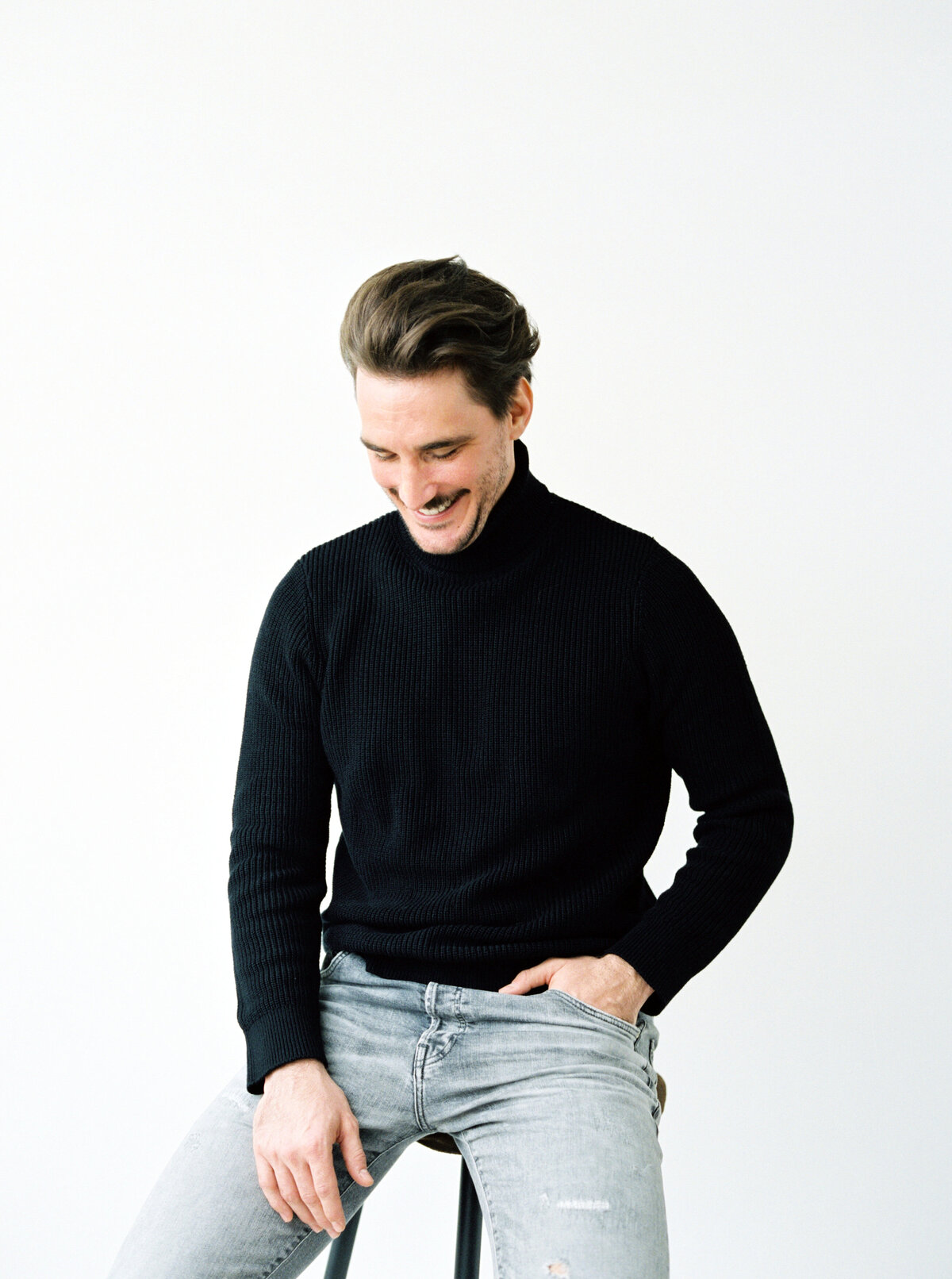 In-studio portrait photography session in Naters, Valais, Switzerland - 1