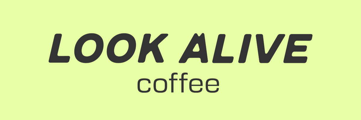 Look Alive Coffee Custom Logo Design by Kelly Packard in St. Pete, Florida