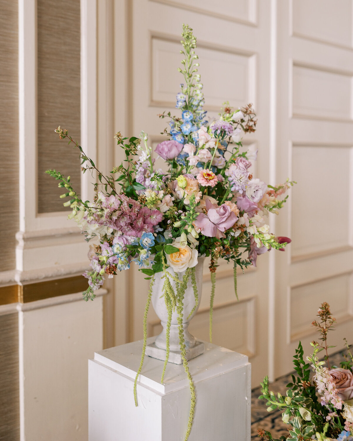 Ceremony pastel flowers Beacon Grand hotel San Francisco wedding photography