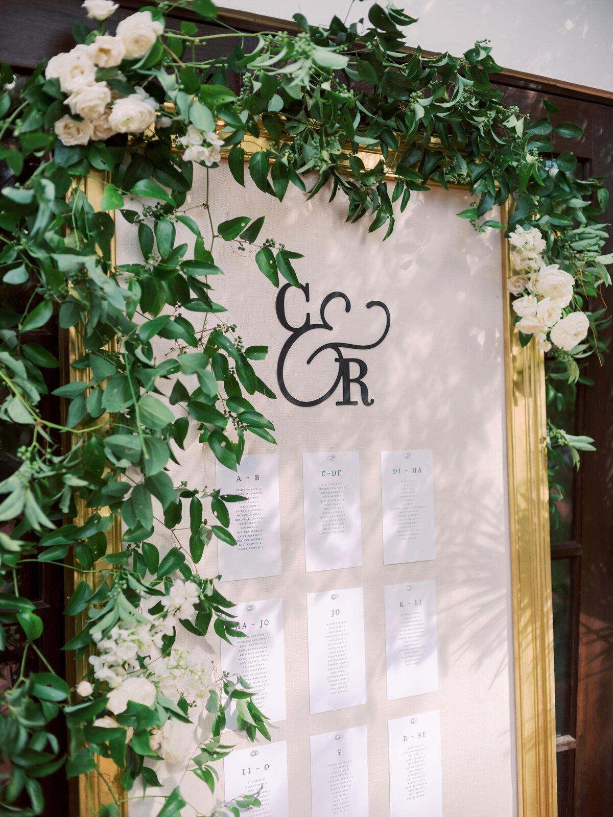 timeless-monogram-wedding-seating-display