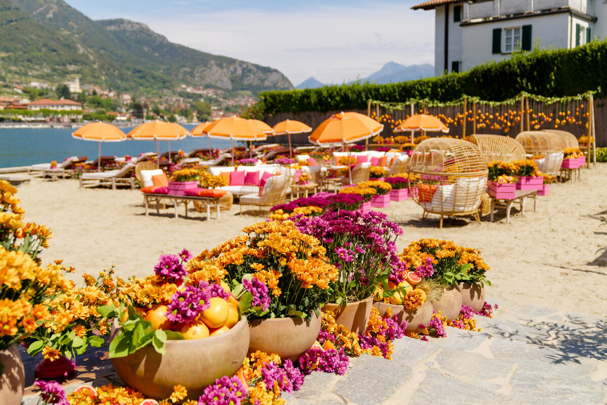 Lake Como Wedding Beach Party at @villaerba_antica_gastel Alejandra Poupel3