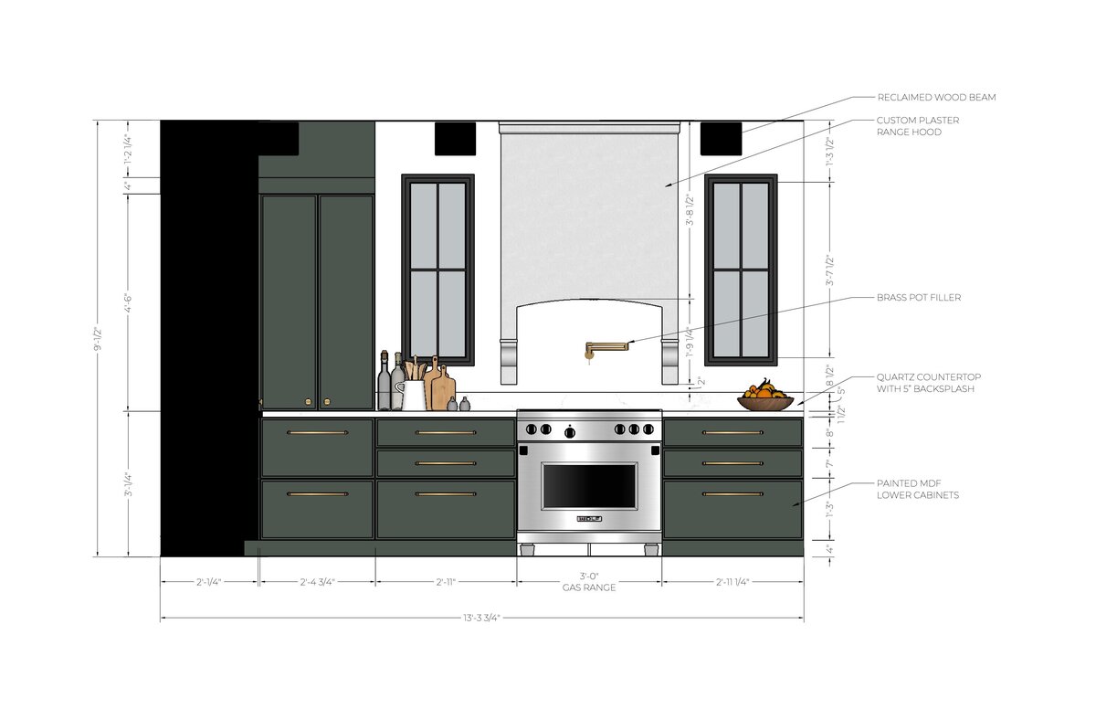 PROJECT 1 - Kitchen Elevation 1_04