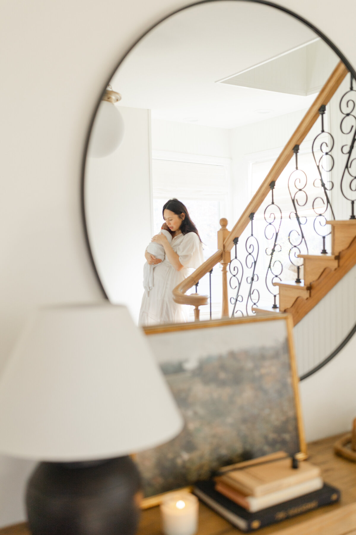In-home newborn portrait session with siblings in Philadelphia - 22