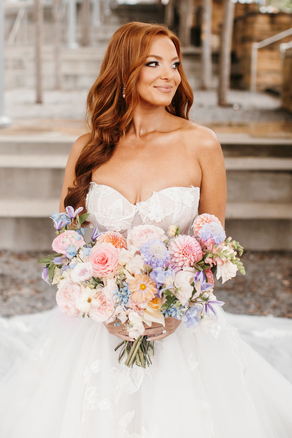 273 Colorful garden wedding inspo_first look portraits_Fete Nashville_Steph Sorenson