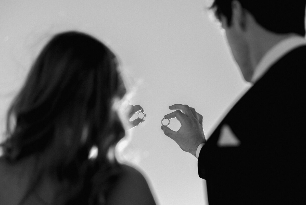 Scottsdale desert wedding venue with bride and groom photographed by Kollar Photography