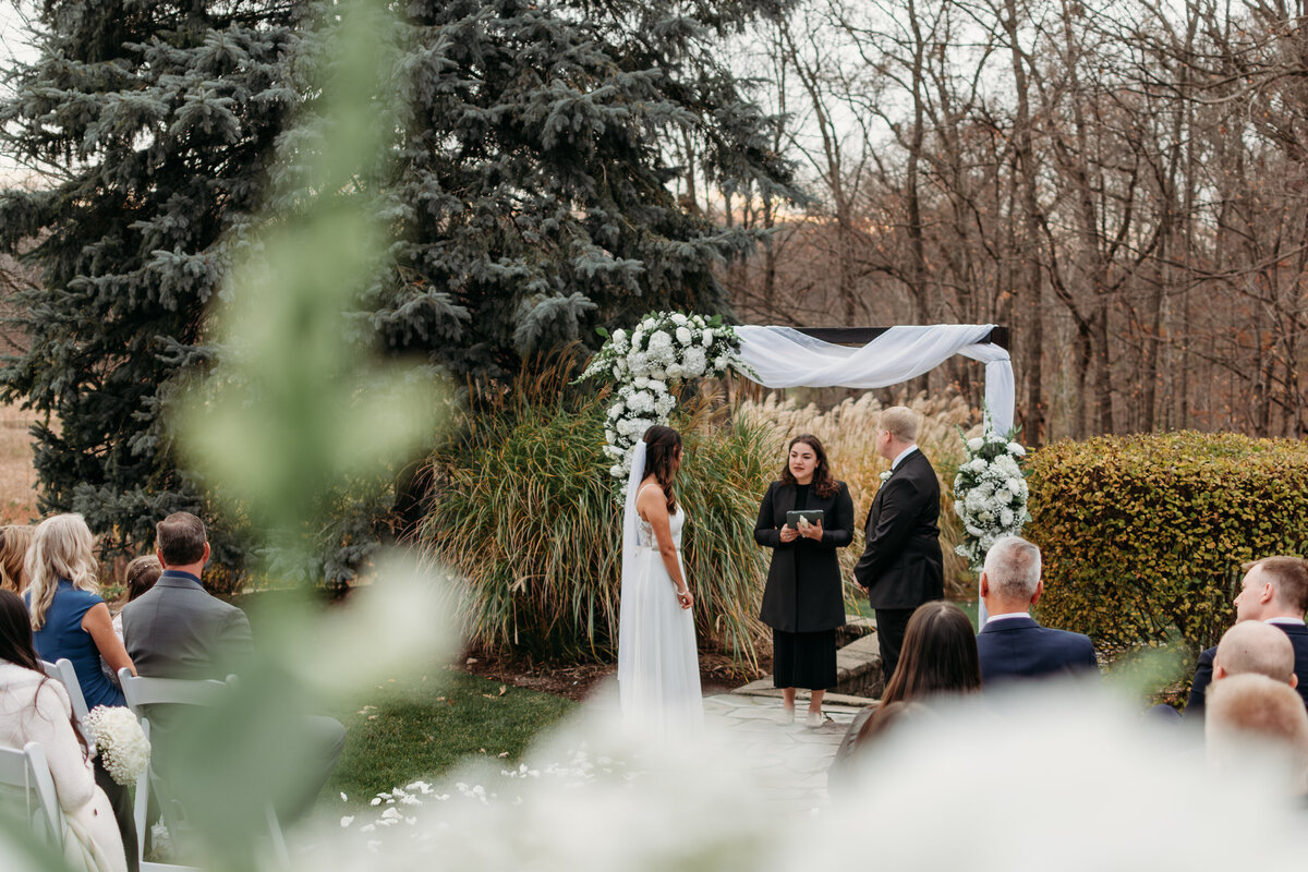 Bride and Groom say I do in St. Charles, IL