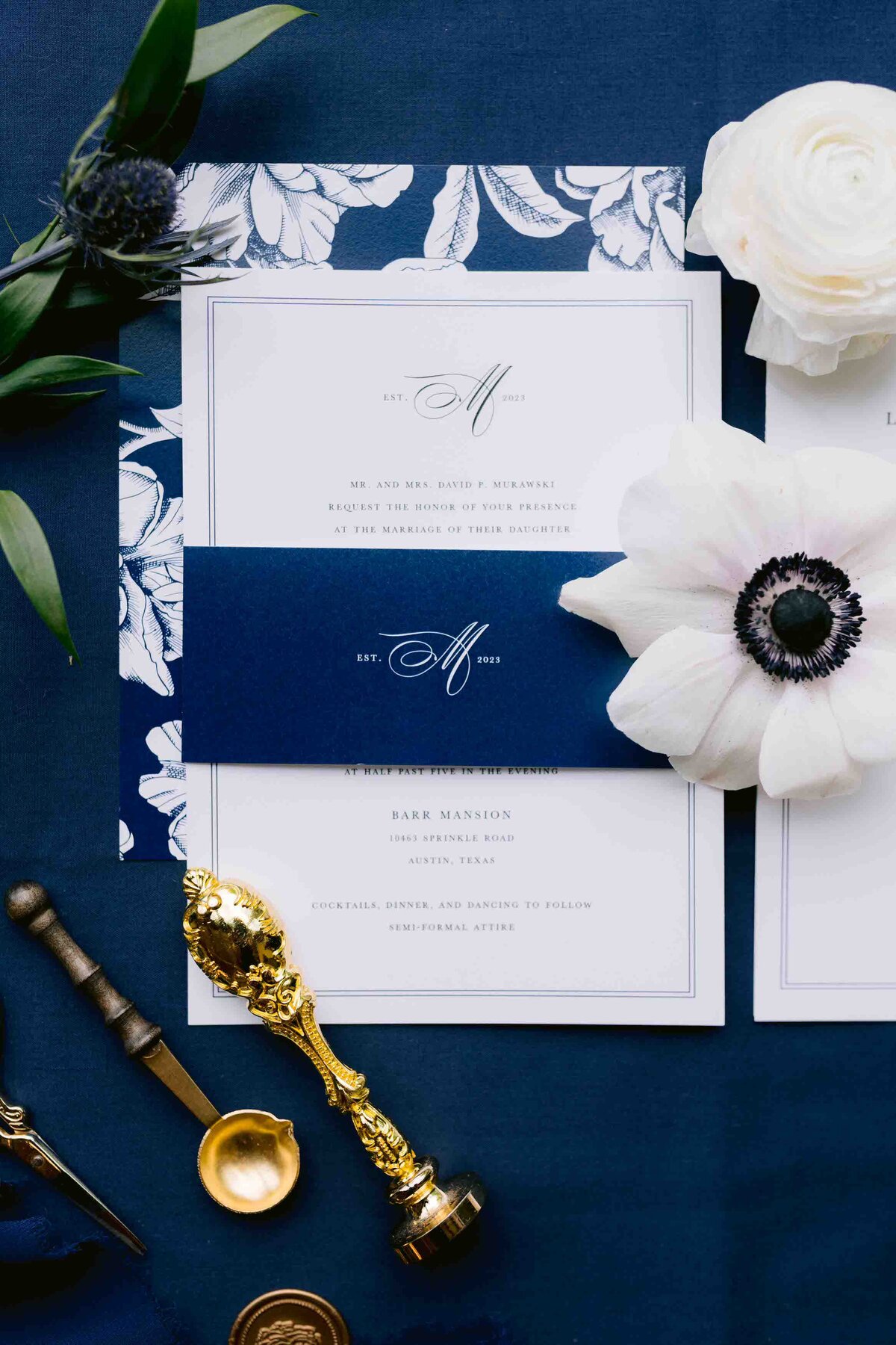 wedding details flatlay