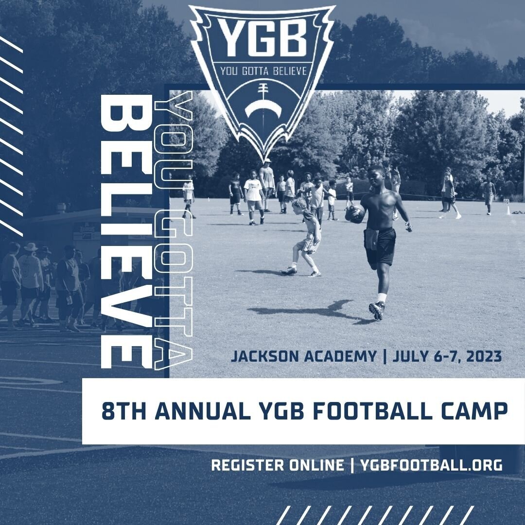 Graphic for the You Gotta Believe Football Camp