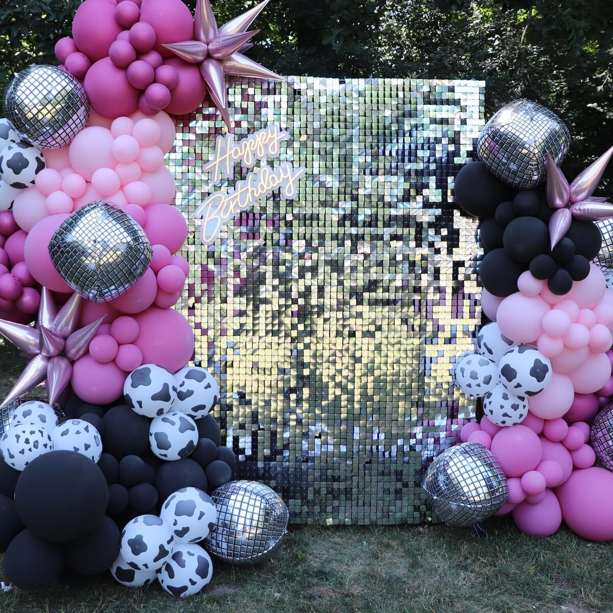 Shimmer wall birthday