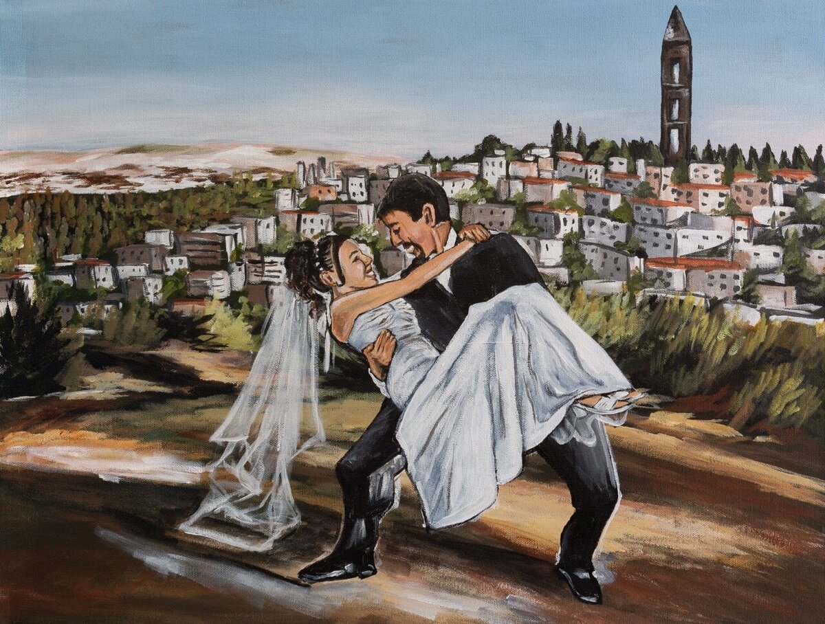 live wedding painting lujan-kol Large