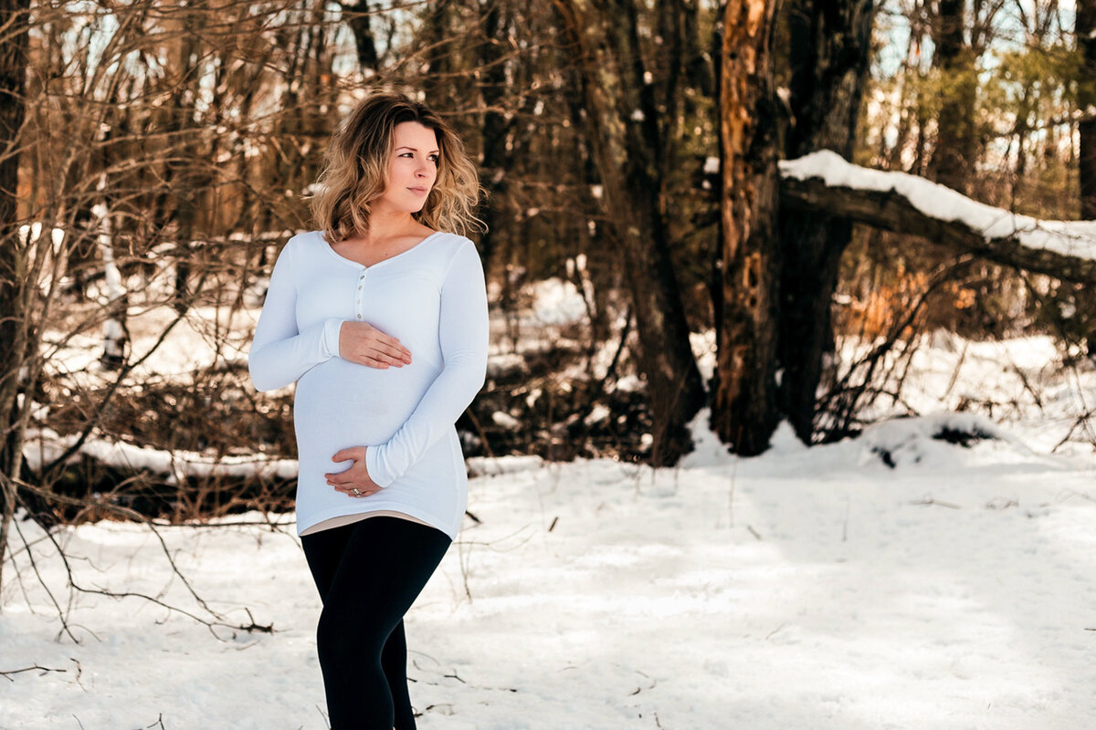 winter snow maternity