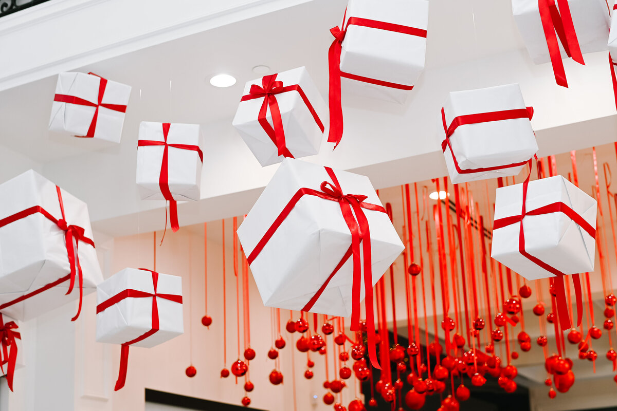 Luxury holiday decor installation by The Works Collective | immersive seasonal event design for a private residence.
