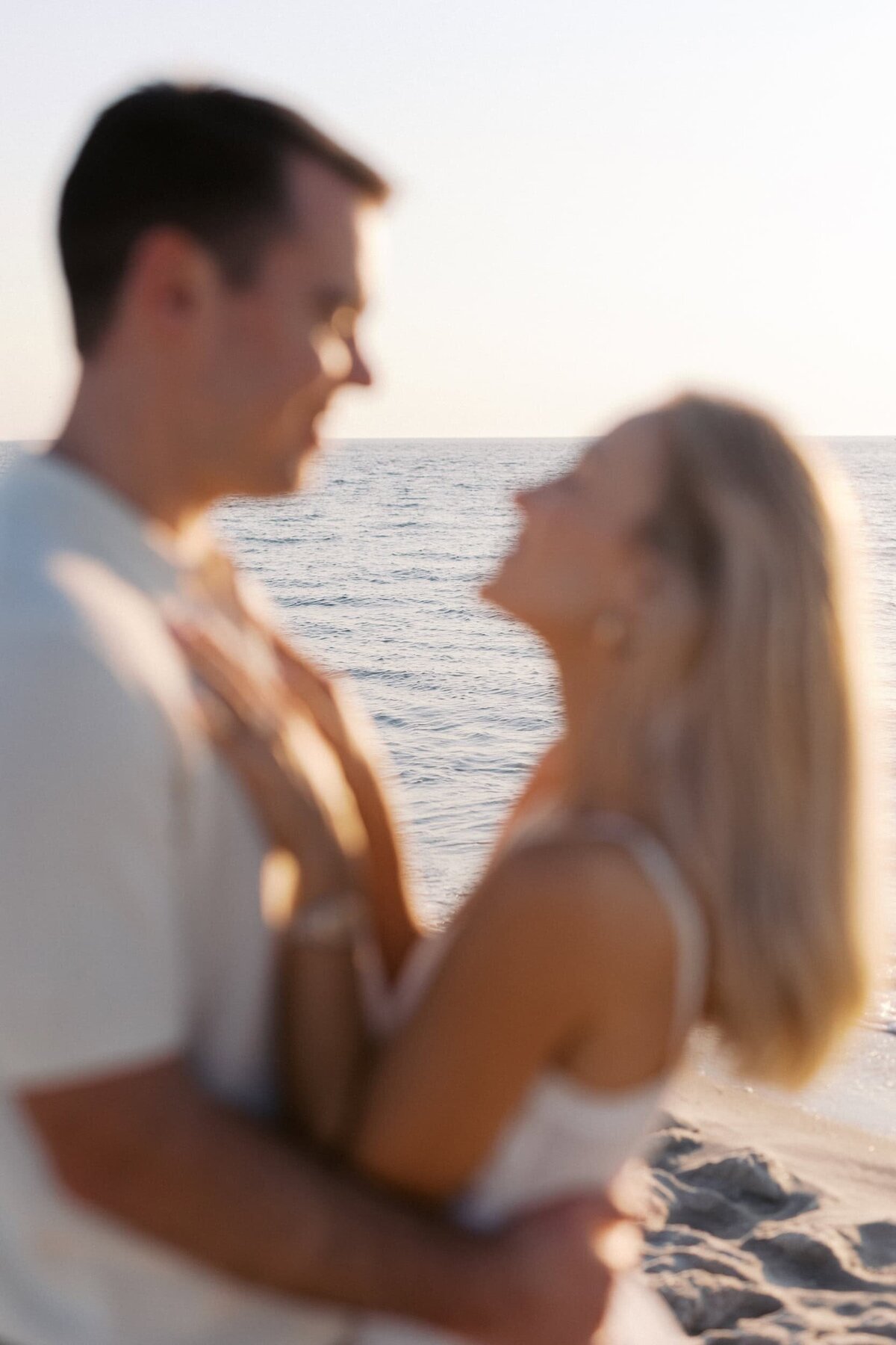Southampton sunset engagement photo