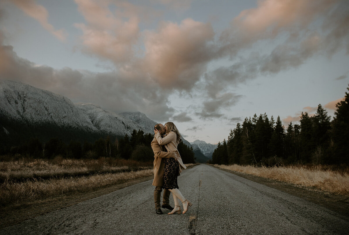 Winter Engagement Photography at Pitt Lake
