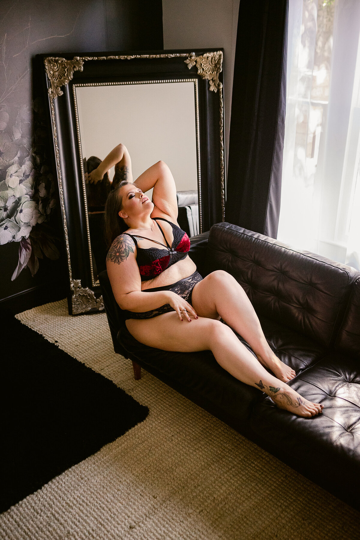 Moody bridal boudoir session in Phoenix Arizona.