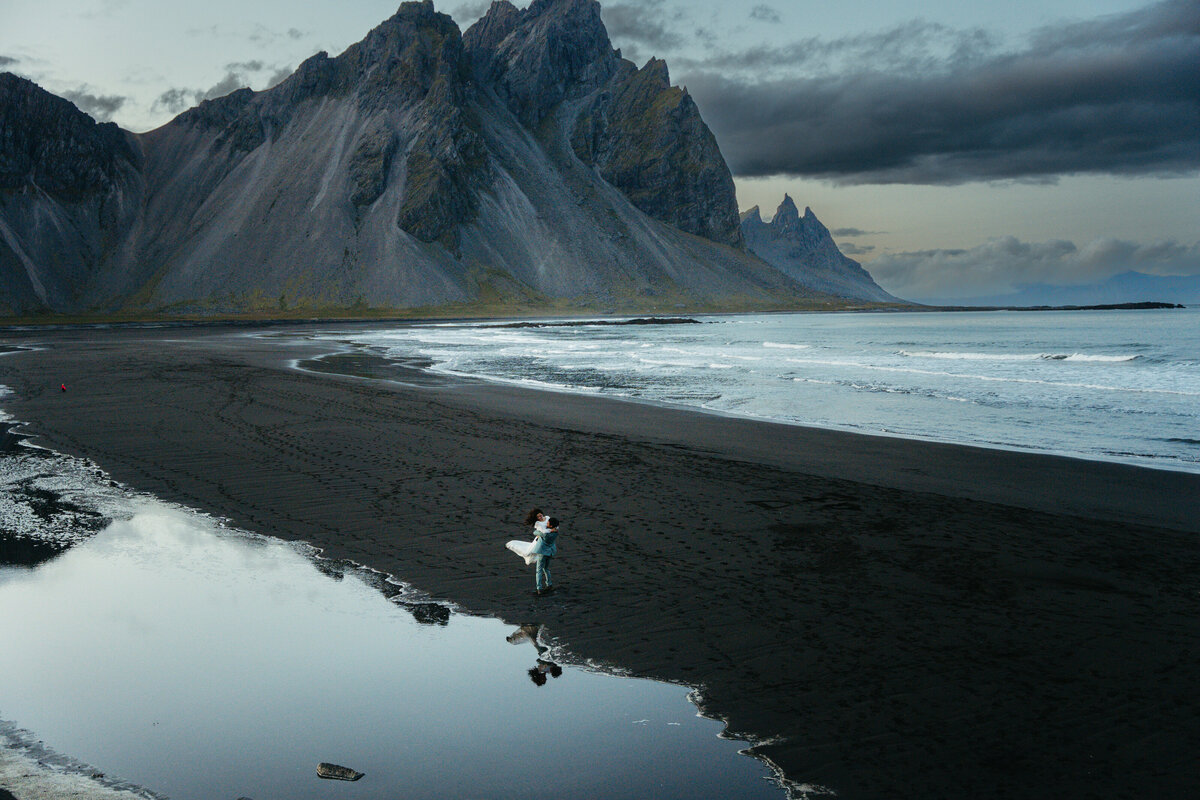 Stokksnes Beach Iceland Elopement