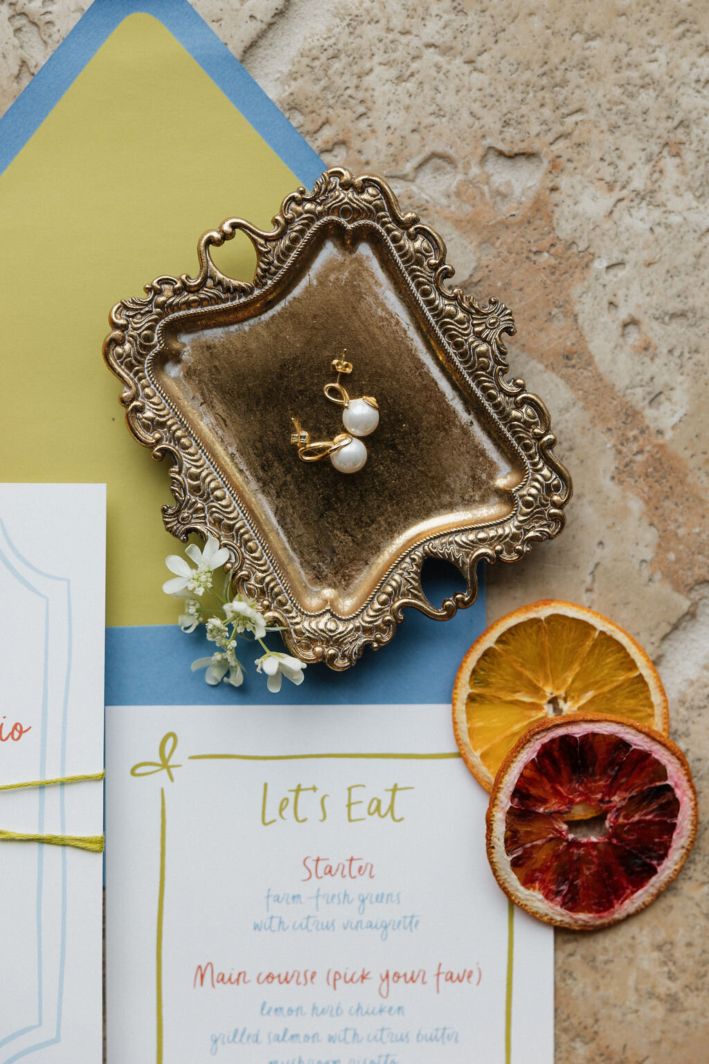 citrus-invitation-suite-flatlay-orange-poppies