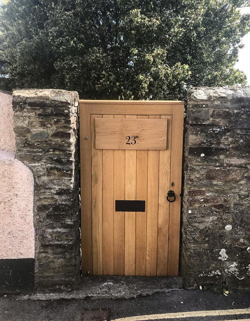 Custom Wooden Gate in South Hams Devon