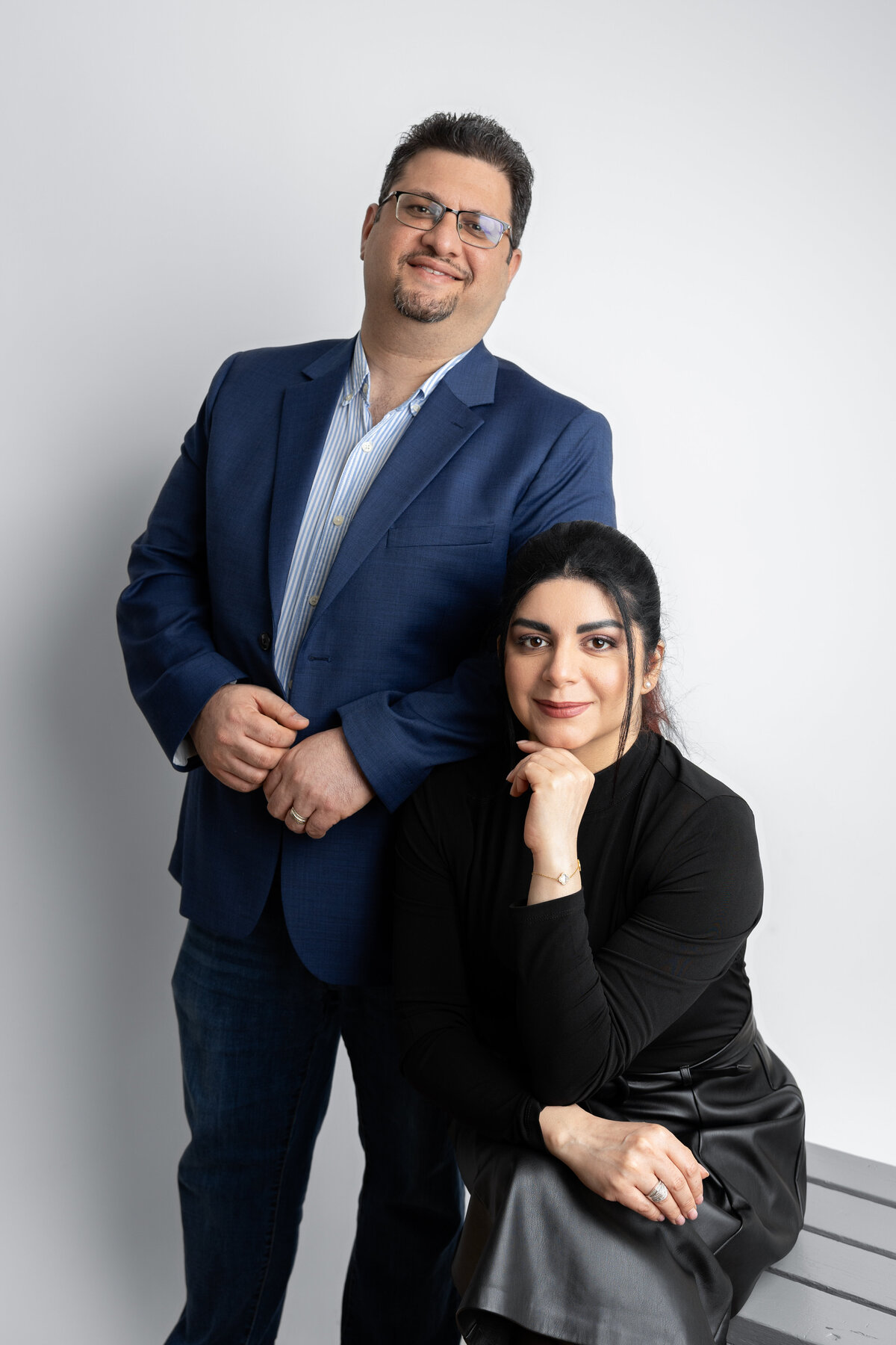 Edmonton professional studio headshots for couples 