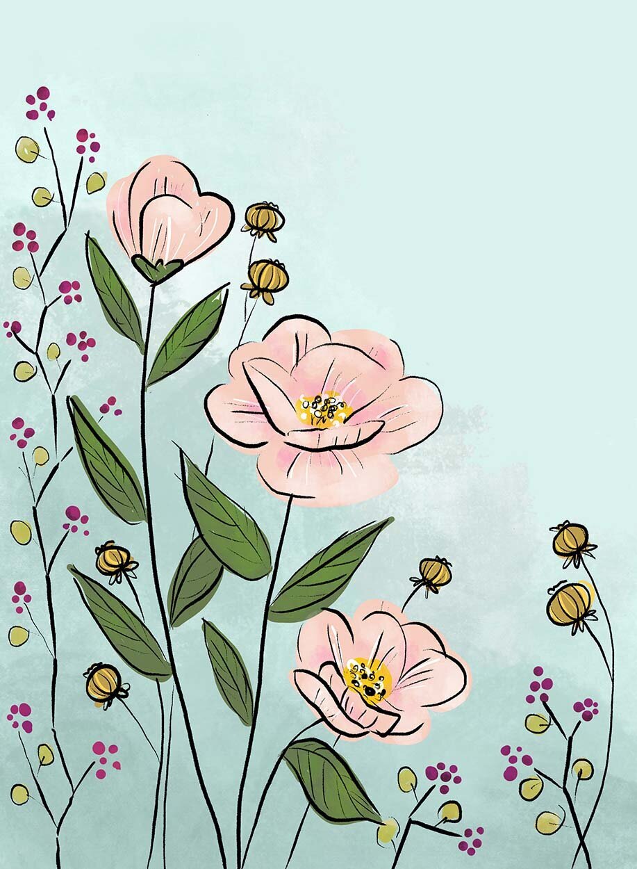 Flowers pink