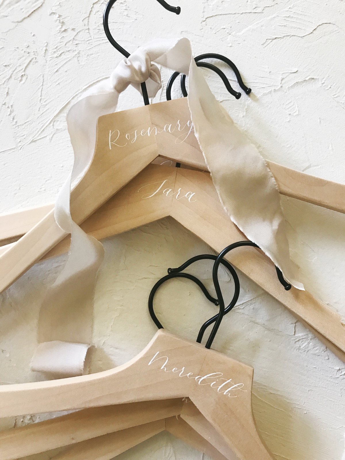 calligraphy wedding dress hanger